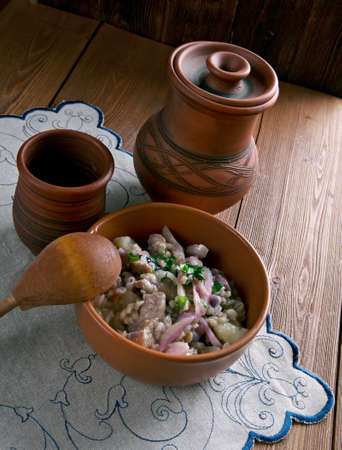 Mulgikapsad - Estonian stew withpork, cabbage and barley.の写真素材