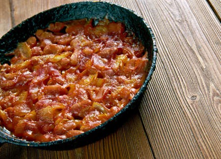 Balkan Baked Beans  - Prebranac. Bosnia potの写真素材