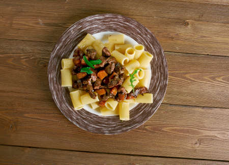Pasta alla Genovese - Neapolitans, the beef sauce Pasta .の写真素材