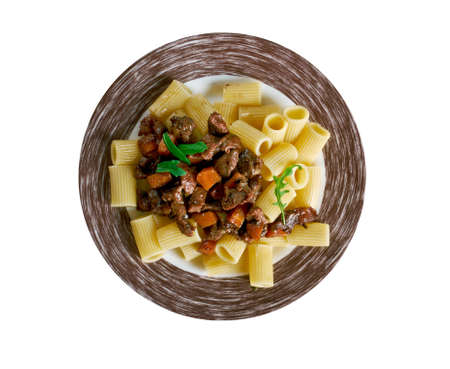 Pasta alla Genovese - Neapolitans, the beef sauce Pasta .の写真素材