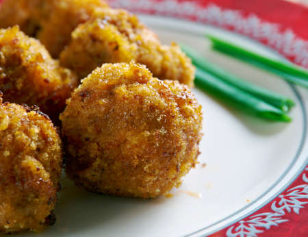 Bitterballen -  Dutch meat-based snack, mixture of beef or veal , beef broth, butter, flour for...
