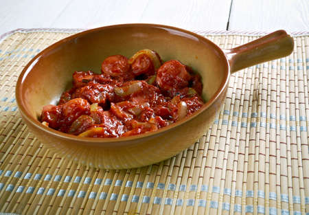 Sosis Bandari - Persian Sausage Breakfastの写真素材