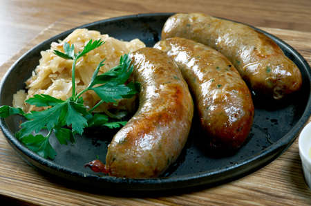 roasted  Sausages homemade Kupati.  Georgian sausage that is made from pork. It is popular in the Caucasus region.の写真素材
