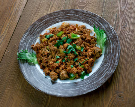 Chicken Keema  - Indian delicious minced chicken curryの写真素材