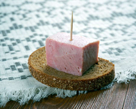 Hungarian Campfire Bacon. close upの写真素材