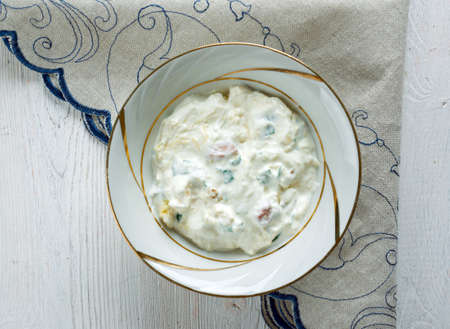 Bacon Cheddar Dip. close upの写真素材