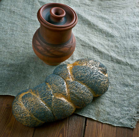 Scali bread - Italian style of bread.Italian-American culture.の写真素材