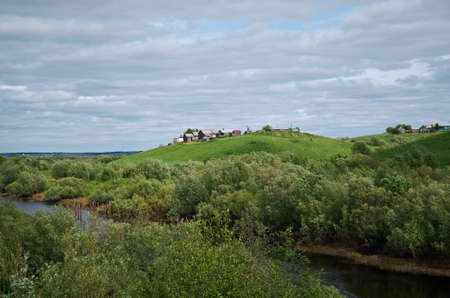 North Russian village.Arkhangelsk region .Russian North.