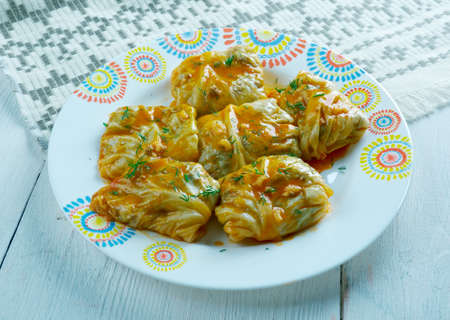 cabbage Tolma  Georgian style-  stuffed vegetable dishes.