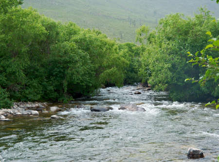 Sarma river. Western shore of Lake Baikal.の写真素材