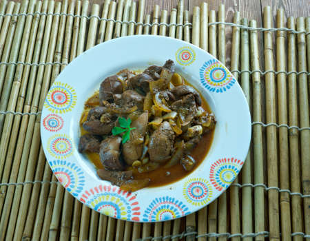 Mutton kidney roasted.Uighur dish Central Asian cuisineの写真素材