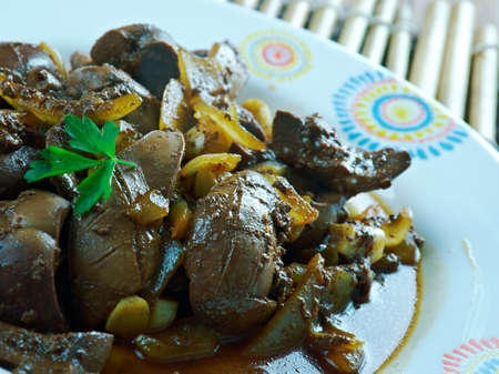 Mutton kidney roasted.Uighur dish Central Asian cuisineの写真素材