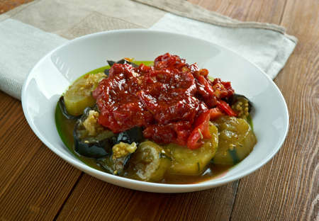 Mediterranean Roast Veggies Briam.Cypriot cuisineの写真素材