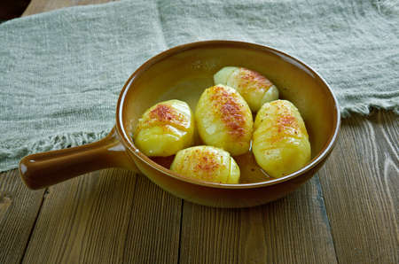 Hasselbackan perunat - Finnish baked potatoの写真素材
