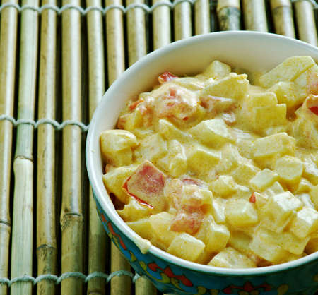 Potato kurma - Quick Indian Potato Curryの写真素材