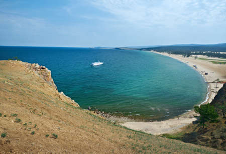 sarayskiy beach, Olkhon island, lake Baikal, Siberia, Russiaの写真素材
