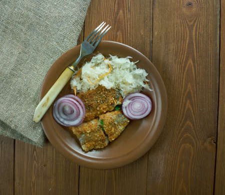 Silakkapihvit - Fried herring in Finnishの写真素材