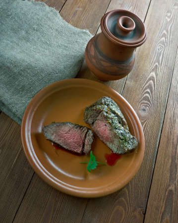 Spiced Corned Silverside Beefの写真素材