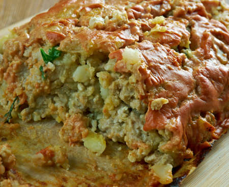 Italian Turkey, Potato , Zucchini Meatloafの写真素材