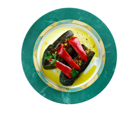 Makdous - oil cured eggplants.  Levantine cuisine