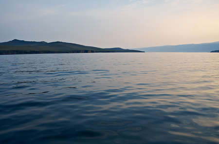 Maloye more strait .Olkhon island, lake Baikal, Siberia, Russiaの写真素材
