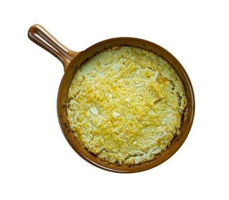 Lanttulaatikko -  Finnish baked turnip, close up