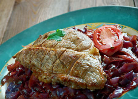 Pot Roast Of Pork And Red Cabbage