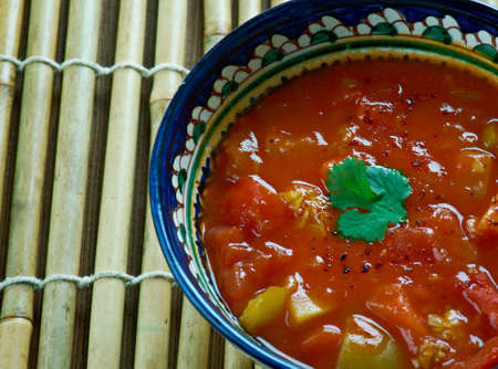 Onion tomato kotsu .Saravana bhavan style.Indian onion tomato sauceの写真素材