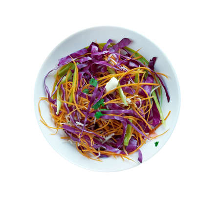 Nigerian coleslaw African vegetable dishの写真素材