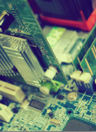 close up photo circuit plateの写真素材