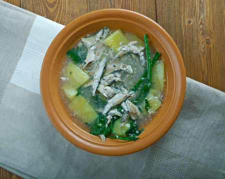 Keski-Suomen rantakala - Finnish fish soup of whitefishの写真素材