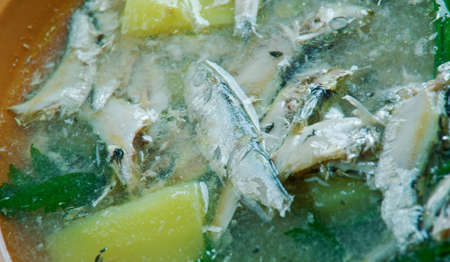 Keski-Suomen rantakala - Finnish fish soup of whitefishの写真素材