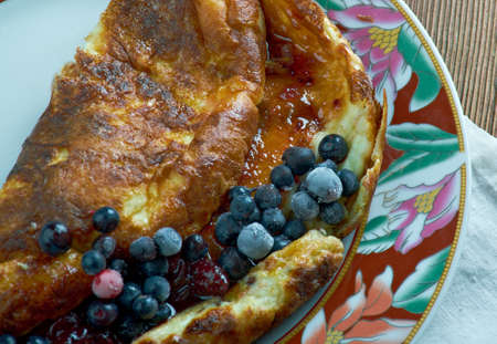 Omlet biszkoptowy - sweet omelette In Poland, Austria,Galichynaの写真素材