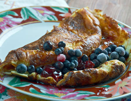 Omlet biszkoptowy - sweet omelette In Poland, Austria,Galichynaの写真素材
