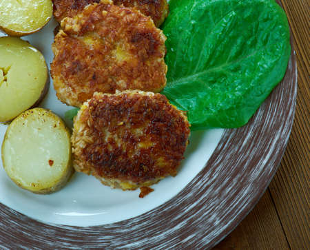 Jauhelihapihvi  - Finnish version Salisbury steakの写真素材