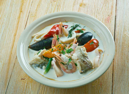 Coconut Fish Chowder.Asian cuisine