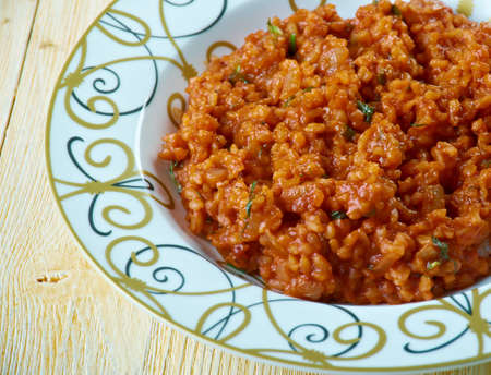 K?s?r Tarifi Turkish bulgur saladの写真素材