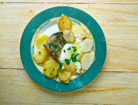 Bife a Portuguesa - Steak and Egg Portuguese Style 