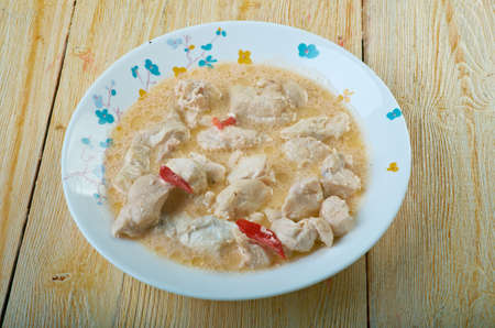 Chicken in Coconut Milk - Akoho sy Voanio very common dish in Madagascar.の写真素材