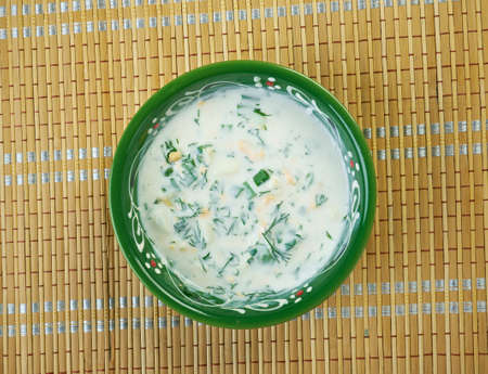 Dogramach - Azerbaijani cold yoghurt soup