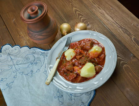 Bredie- Cape Malay mutton stew - South African lamb stewの写真素材