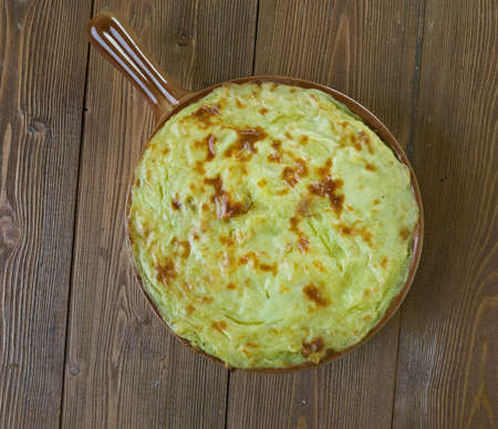 Tunisian Potato-Meat Pie.African cuisine.の写真素材