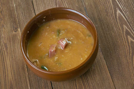 Schwerin cheese soup.German cuisineの写真素材