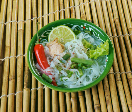 Lao Rice Noodle Soup - Foe