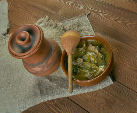 Stewed Mutton Medieval - Hericot of Mutton.の写真素材