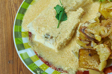 Apelsinfisk  - pollock with orange sauce.Norwegian cuisine