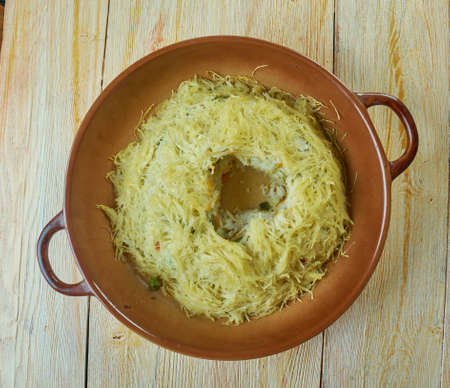 Telli Pilav - Asian pilaf with vermicelliの写真素材