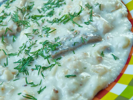 Silgud pekikastmes  - Baltic herring with cream sauceの写真素材