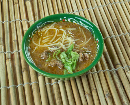 Sop saudara  beef or buffalo soup specialty of Makassar city, South Sulawesi