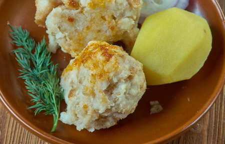 ryibnyie galki -Belarusian fish meatballsの写真素材